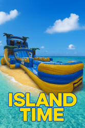 20ft Island Time Dual Lane Waterslide