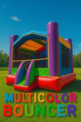 Multi Color Bounce House Multi Color Bounce House