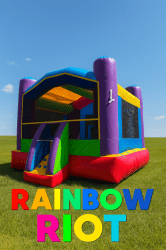 Rainbow Riot Bounce House
